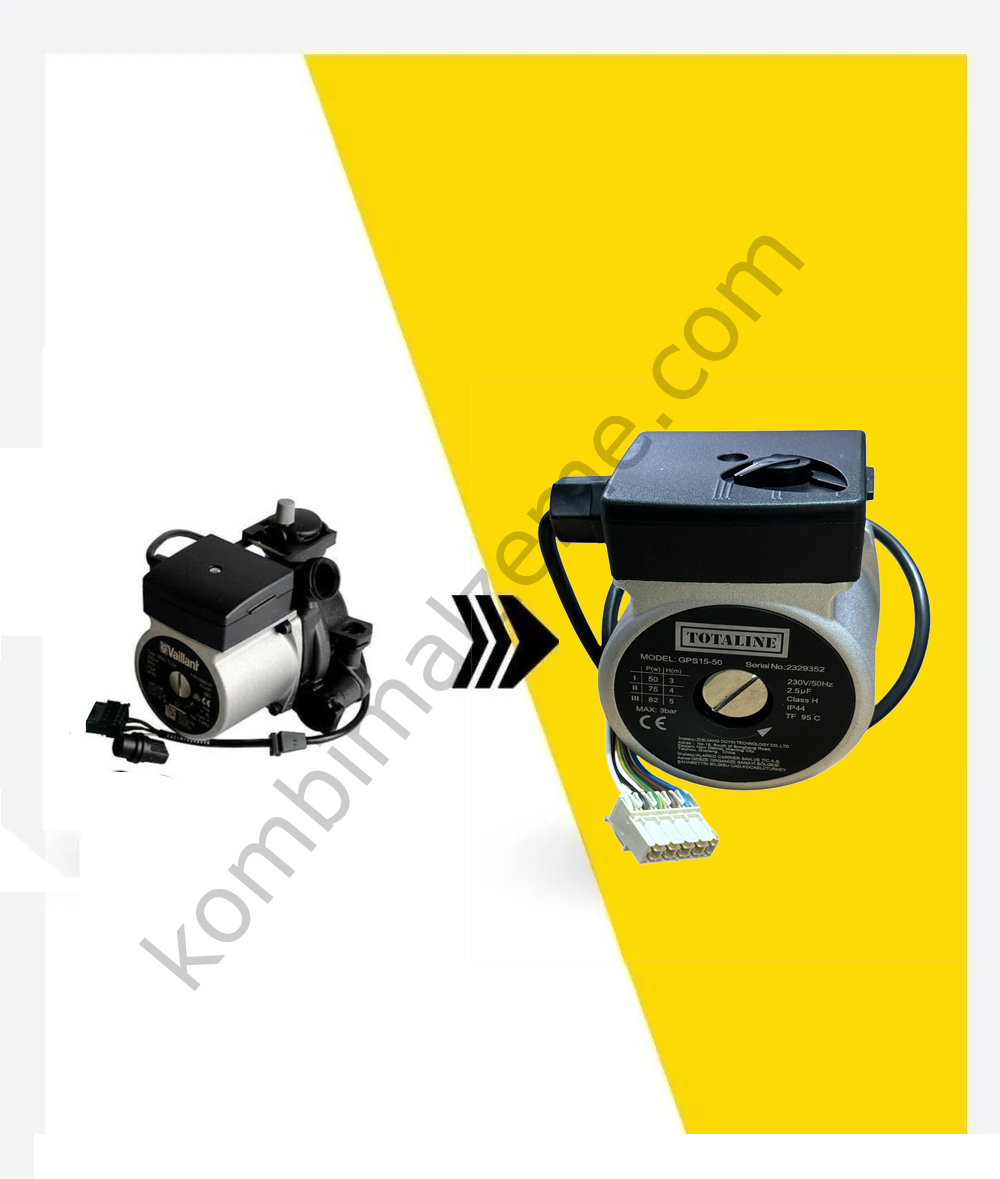 Motor Vaillant Condens Grundfos Type 5 Pın Data Kablo Pompa Motor Totalıne Gps 15/50 Motor 82w
